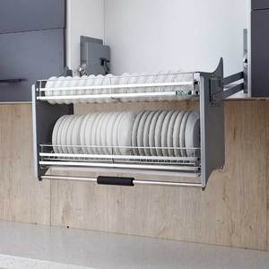 Kitchen <strong>Storage</strong> <strong>Accessories</strong> Bowl Rack Dish <strong>Storage</strong> Rack Chrome Plating - Product Image 4