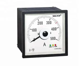 4-20ma Input 72 *72mm Analog Square Type Ampere Meter With CT500/5A Factory Price