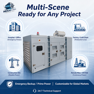 Générateur DC Nengron 200kW au gaz synthétique/gaz naturel 6CTA Leroy-Somer 380V 24V DC Démarrage électrique IP67 Aéroport Hôpital CE EPA ISO - Product Image 4
