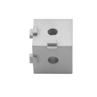 Service de fraisage CNC sur mesure en acier inoxydable et aluminium, pièce carrée à trois coins 80/20 10S, usinage CNC 4042