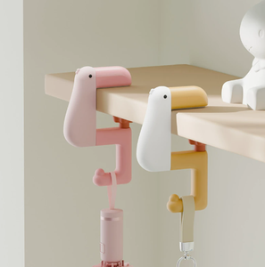 Cute <b>Duck</b> Backpack <b>Hook</b> Adjustable Wall Mounted Bag Holder Desk Edge Organizer for Bathroom Kitchen Door - Product Image 2