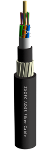 Câble à <span class=keywords><strong>fibre</strong></span> <span class=keywords><strong>optique</strong></span> tout diélectrique autoporteur avec élément de résistance central en FRP de code 2/24/36/48 pour câbles et fils - Product Image 2