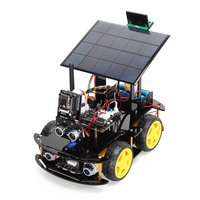 Kit robot électronique éducatif STEM programmable Tscinbuny ZYC0108 ESP32 CAM avec panneaux solaires et détection d'obstacles par ultrasons