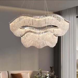 Zèle éclairage suspension lumières boîte de nuit maison lustre en cristal chinois moderne lumière - Product Image 3