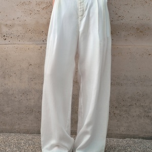 Pantalon large uni pour femme, automne 2025, respirant et décontracté, style rétro, pantalon droit - Product Image 5