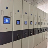 Armoire de classement mobile intelligente en acier, grande capacité, avec contrôle d'accès, verrouillable, assemblée, pour bibliothèque, sous-sol, hôpital, école, banque, entrepôt