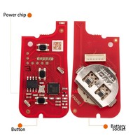 XHORSE XKTO20EN pour Toyota, clé intelligente de 2e génération, 3 boutons, télécommande universelle, télécommande de véhicule