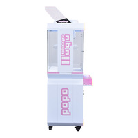 Machine de jeu d'arcade à grue à monnayeur multicolore de haute qualité pour la vente en gros, avec conception durable pour les centres de divertissement