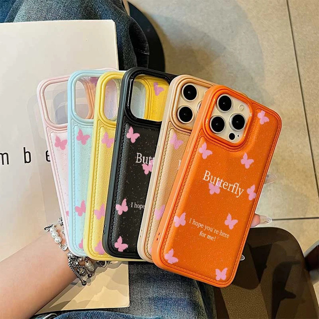 Pink Girly Bow Slogan Soft Phone Case for iPhone 17 16 15 14 11 12 13 Pro Max Plus 17 Air Faux Leather TPU Cover
