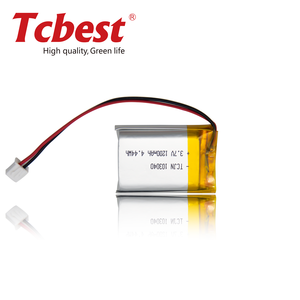 家用电器用UL/CB/KC/UN38.3/MSDS可充电3.7V 1200毫安时103040锂锂离子电池 - Product Image 4