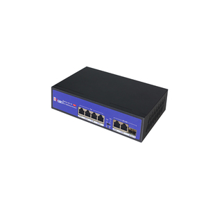 HZGWS Brand Wholesale Gigabit 4 Port <b>Smart</b> AI PoE Switch Uplink SFP <b>Plug</b> and Play for CCTV IP Camera System - Product Image 2