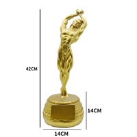 Trophée de musculation résine hommes statue fabricant Résine Bronze Femme Bodybuilder Figurine Bodybuilding Statue Trophée