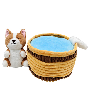 Calming <strong>Puppy</strong> in Hot Bath Tub Plush Toy Custom Kawaii <strong>Sleepy</strong> Corgi Dog Bathtub Decor Stuffed Animal Plushie for EU US Wholesaler - Product Image 2