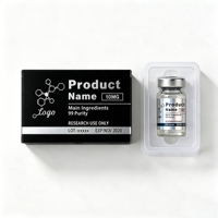 Étiquettes d'emballage de peptides, film BOPP holographique, 3 ml, 10 ml, 30 ml, RUO ODM