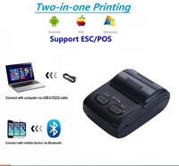Printer Termal Mini Portabel Termurah Pencetak Termal Pos 58Mm untuk Supermarket