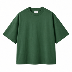 Camiseta de Corte Cuadrado Directo de Fábrica, Fabricante de Camisetas de Algodón de Ajuste Relajado para Moda Juvenil, Ropa Urbana y Atuendos Casuales - Product Image 3