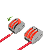 Connecteur d'éclairage universel PCT, connecteur de câblage souple et rigide, joint de raccordement de type poussoir, rapide et pratique, bornier