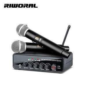 Système de micro sans fil UHF professionnel DX-10 1 à 2 micros sans fil TV KTV avec entrée <span class=keywords><strong>optique</strong></span> coaxiale pour scène - Product Image 1