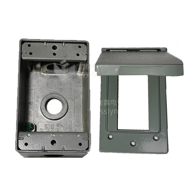 Weatherproof Box City Electrical Outlet Boxes Junction Box with Gang Aluminium Die Cast 1hole Steel Metal Iron with Cover