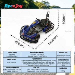 ApexJoy PULSE 700W รุ่นปรับแต่งพิเศษ ความเร็ว 40 กม./ชม. ระบบขับเคลื่อนคู่ แบตเตอรี่ลิเธียม 54V ตัวถังแบบขยายได้ สำหรับเด็กและผู้ใหญ่ ให้เช่าเพื่อความบันเทิง B2B PULSE Pro-G - Product Image 3