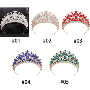 Nouveau romantique de luxe diamant mariée <span class=keywords><strong>princesse</strong></span> pêche <span class=keywords><strong>couronne</strong></span> mariage royal diadèmes Para Noivas couronnes de reconstitution historique européennes et américaines - Product Image 5