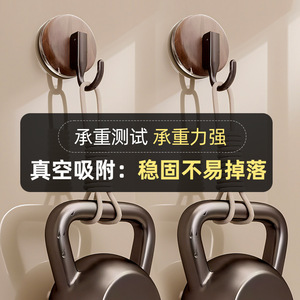 Wood Grain Suction Cup Hooks 4 Pack Removable For Towels Kitchen Bathroom Door Back - Product Image 4