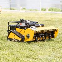 Outil de jardinage pour la gestion des pâturages 45 °   Tondeuse à fléaux pour pentes avec double moteur sans balais et télécommande