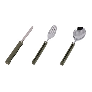 Échantillon gratuit 3 pièces - Ensemble de couverts pliants multifonctions de luxe pour pique-nique et camping - Product Image 4