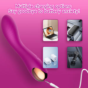 Vibrador Ergonómico de Punto G para Mujeres, Estimulador de Clítoris Curvo, Silicona Suave, Recargable, Masajeador Personal, Juguete Sexual para Adultos - Product Image 3