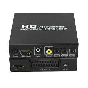 High quality 1080P Scart/HDMI TO HDMI Converter Scart/HDMI input TO HDMI output Converter