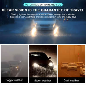 Phares à lentille bi-projecteur LED 2,5 pouces de haute qualité K224 50W, feux de brouillard H4, 8000 Lumens 6000K, ajustement universel - Product Image 6