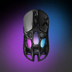 เมาส์เกมมิ่งไร้สาย GravaStar Mercury X Pro 8KHz Tri Mode Magnesium Hollow RGB - Product Image 2