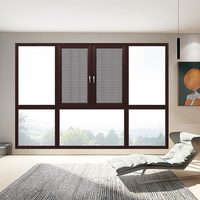 Ventanas Corredizas Modernas de Aleación de Aluminio Resistentes a Huracanes, con Persianas Templadas, Diseño Aprobado por Florida para Cocina y Baño