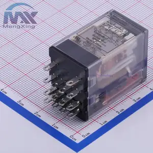 Hf18fz/24-4z233 24vdc 5a 277vac, hf, relé de energia industrial spst spdt hf18fz, montagem pcb com led & botão