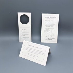 Tarjetas Personalizadas para Colgar en la Puerta del Hotel, Impresas con Mensajes de No Molestar y Servicio de Limpieza para la Privacidad en el Sector Hotelero - Product Image 2