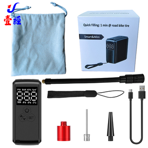 1J Pompe à vélo électrique portable Mini 150 PSI Gonfleur de pneu Vélo Pompe à air de voiture avec pression numérique Guague - Product Image 6