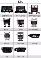 Marco Universal para Radio Android con Pantalla de Audio para Coche, Cable para Reproductor de DVD, Marco para Pantalla de Coche Kia
