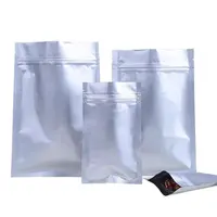 4*6 इंच जिपर Mylar बैग RTS चमकदार एल्यूमीनियम पन्नी पैकेजिंग बैग कस्टम Ziplock स्टॉक चांदी पन्नी बैग