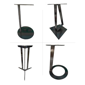 Stainless Steel Side Table Legs 30-50Cm Heavy Duty Living Room Furniture Base Scandinavian Style - Product Image 3