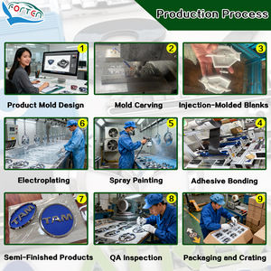 Personnalisé Propre Conception Personnelle Chrome <span class=keywords><strong>Autocollant</strong></span> De <span class=keywords><strong>Voiture</strong></span> Emblème Insigne 3M Adhésif Emblèmes Logo En Plastique Emblème <span class=keywords><strong>Autocollant</strong></span> pour Voitures Moto - Product Image 2