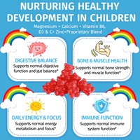 ArtoaLabs Zeolite Gummies Détox pour Enfants 60 Bonbons Sans Sucre pour la Santé Osseuse, Digestive et Métabolique avec Vitamines B12 & D3 – Complément Alimentaire