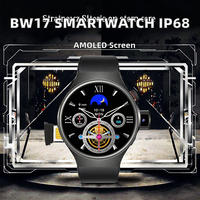 Reloj Inteligente BW17 2026 de Fábrica con Tarjeta SIM, Pantalla AMOLED, Monitor de Actividad Física, Monitor de Sueño, Android, 5-10 Días de Duración de la Batería, Cámara, IP68