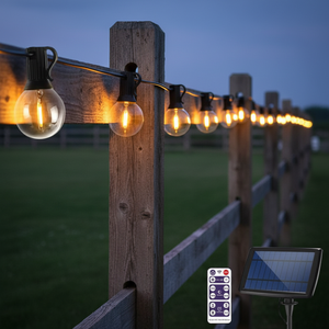 <span class=keywords><strong>Guirnalda</strong></span> de Luces Solares G40 de 25 Pies para Exteriores, Patio, Jardín, Guirnaldas LED G40, Luces Solares G40 con Cable de Cobre - Product Image 6