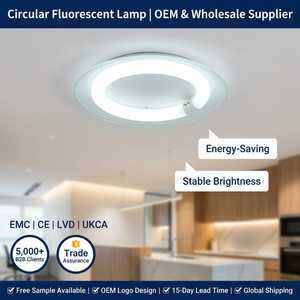 ไฟเพดาน LED ทรงกลมแบบดั้งเดิม 22W 6000K แสงขาวโทนเย็น T9 หลอดไฟ LED ทรงกลม ประหยัดพลังงาน และหลอดฟลูออเรสเซนต์ - Product Image 2