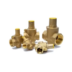 Household HVAC Valves - Brass Pressure Reducing Valves 1 1/4 Inch Pn16 High Pressure Reducing Valve