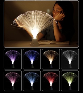 Colorido Fibra Óptica LED <span class=keywords><strong>Night</strong></span> Light IP44 Abajur para Bedroom Christmas Party & Office Decor Holiday Lighting Produto