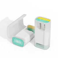 CE set pengisi daya ponsel bersertifikasi ROHS, set display kabel pengisian daya USB PDQ, tampilan penghitung kabel data mikro Tipe c