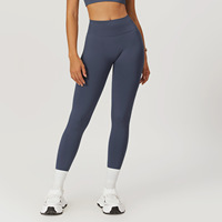 Leggings de Cintura Alta Sólidos OEM, Talla Grande, Pantalones de Yoga Sin Costuras para Mujer, Compresión, Control de Abdomen, Secado Rápido, Transpirables, para Gimnasio