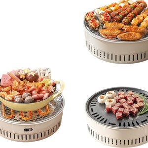 Explorers Camping Stove With Grill 3-5 Person Outdoor Tea Warmer Portable Cooking <b>Set</b> For Home And Travel Use - Product Image 5