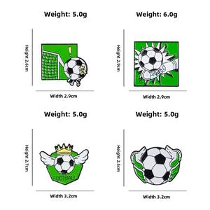 YINIスポーツバッジピン男性と女性のファッションスタイルのための高级ファッション金属ボタンアクセサリー - Product Image 4